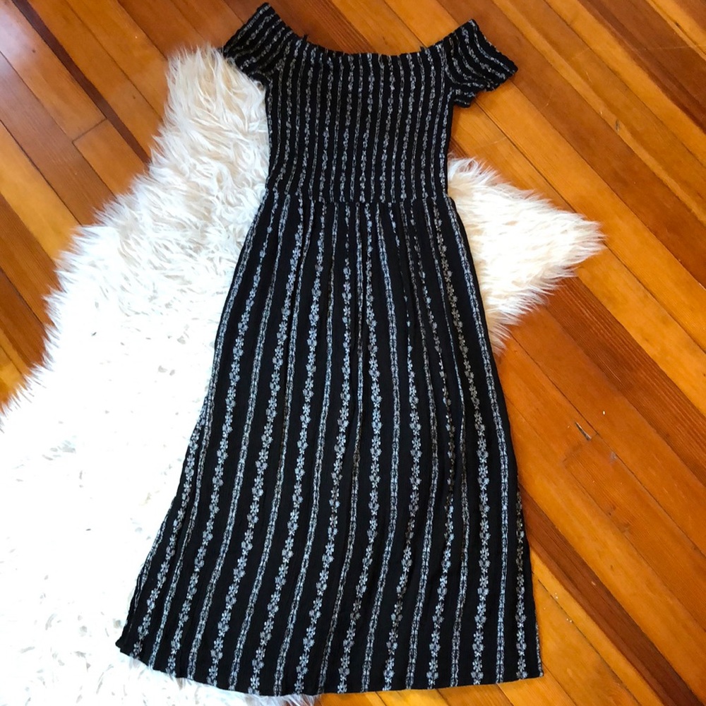 Midi off shoulder dress